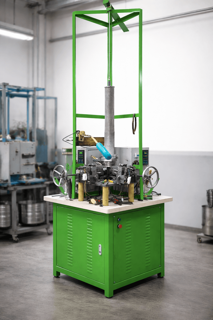 In-house machines built for metal mesh processing and assembly