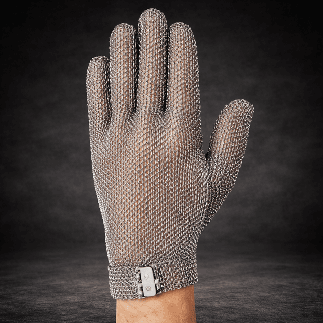Hook Strap Stainless Steel Gloves